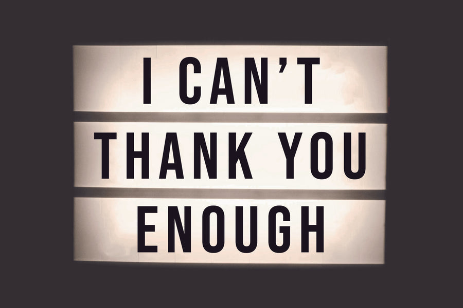 Can't thank you enough