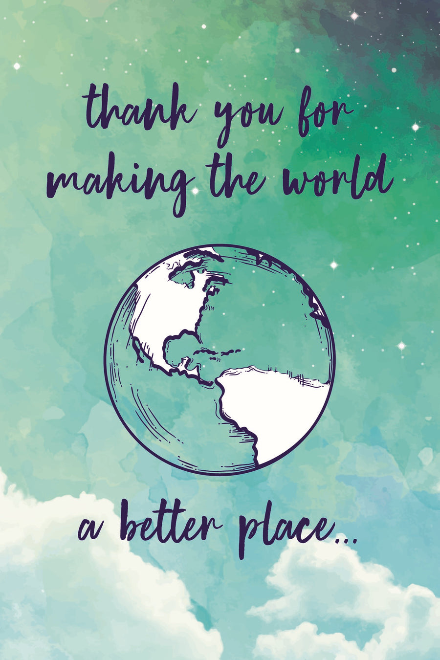 thank you for making the world a